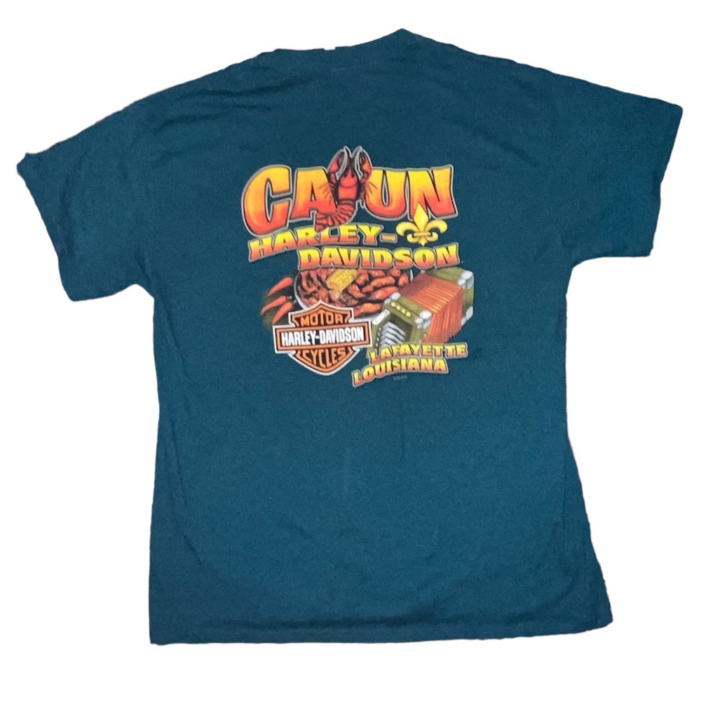 Harley Davidson Cajun Lafayette, Louisiana Large T-Shirt